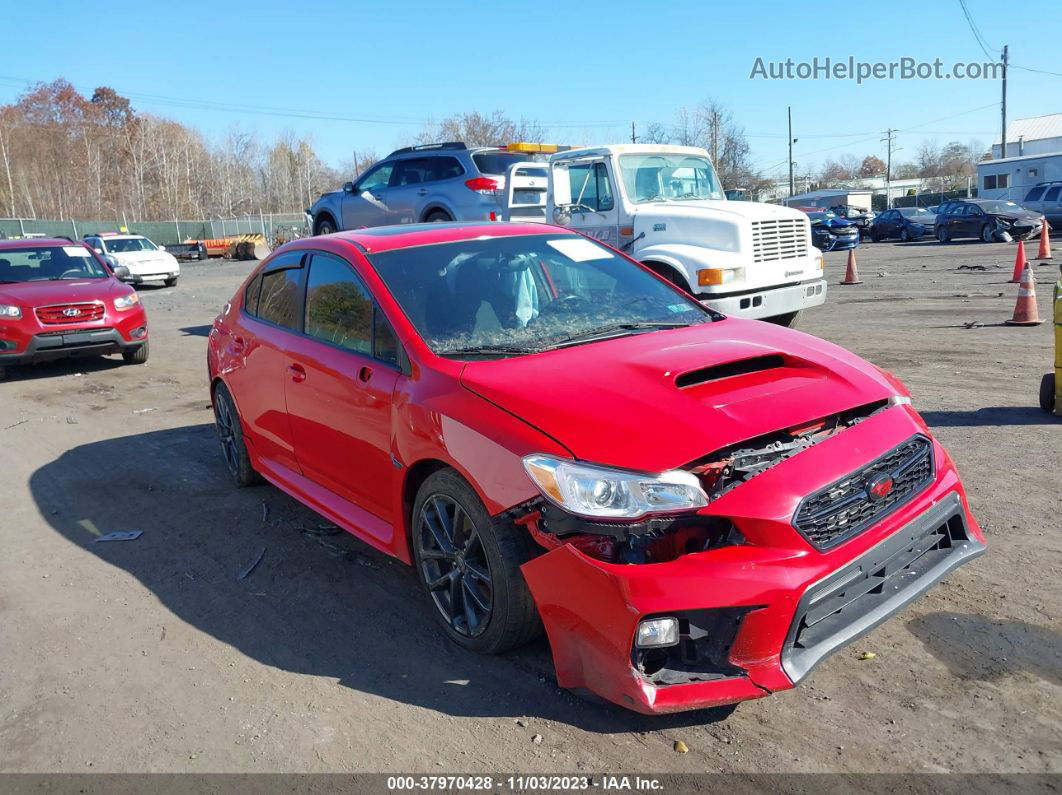 2018 Subaru Wrx Premium Red vin: JF1VA1C61J9816002