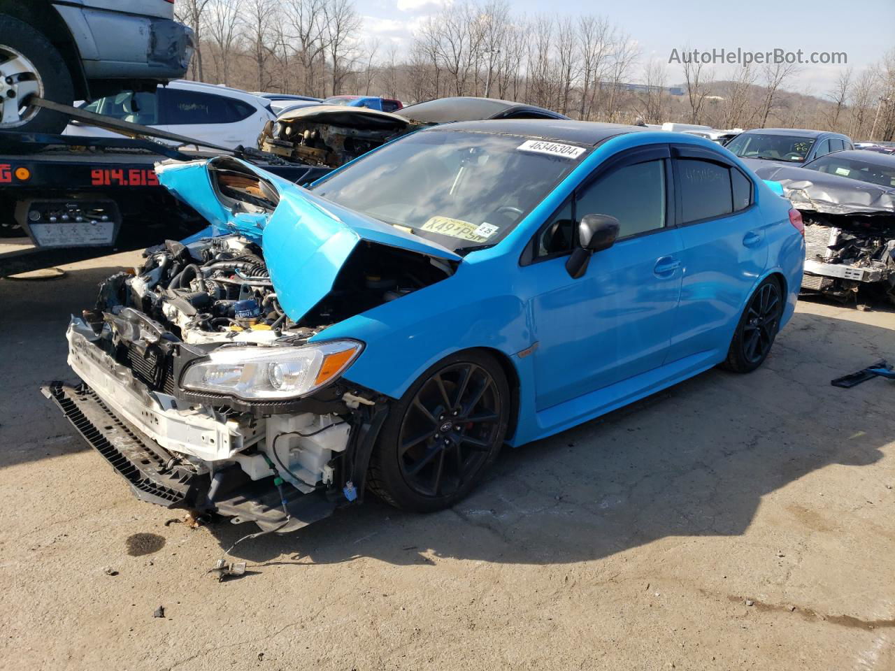 2020 Subaru Wrx Premium Blue vin: JF1VA1C61L9815967