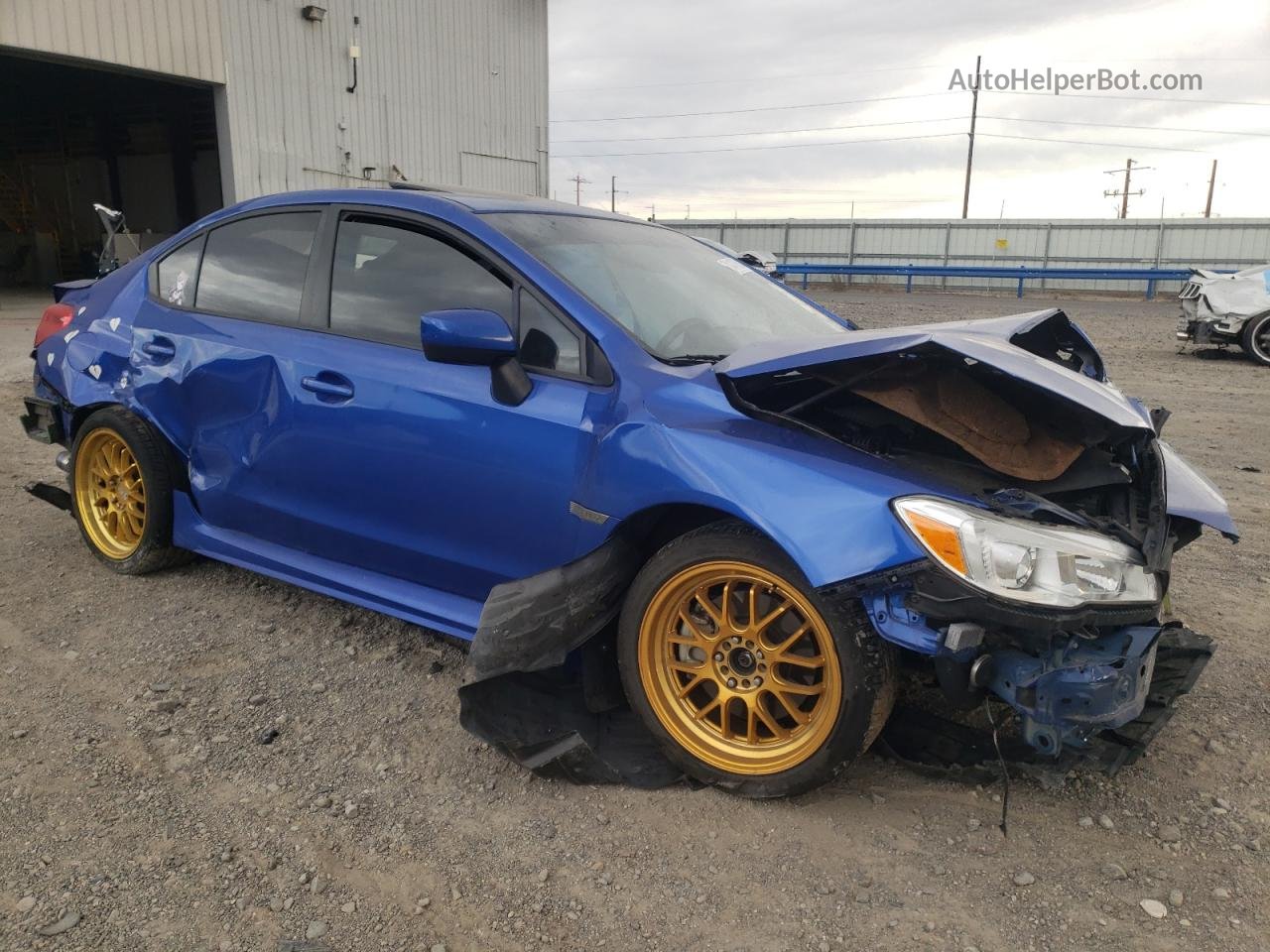 2018 Subaru Wrx Premium Blue vin: JF1VA1C62J8811221