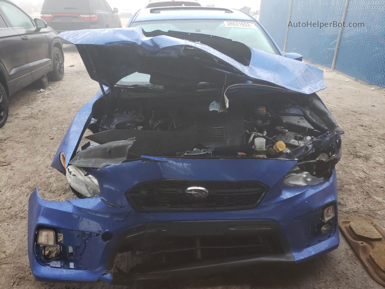 2018 Subaru Wrx Premium Синий vin: JF1VA1C62J9825579