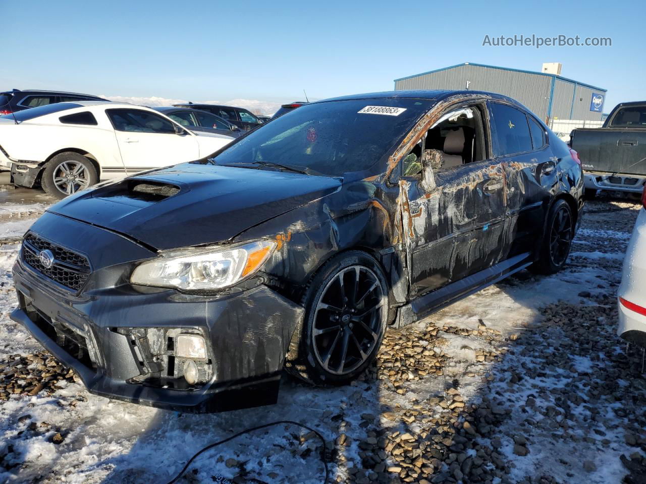 2018 Subaru Wrx Premium Синий vin: JF1VA1C63J8808425