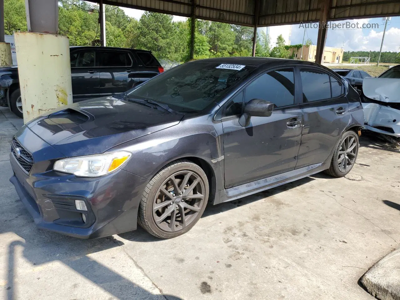 2018 Subaru Wrx Premium Gray vin: JF1VA1C63J9831259