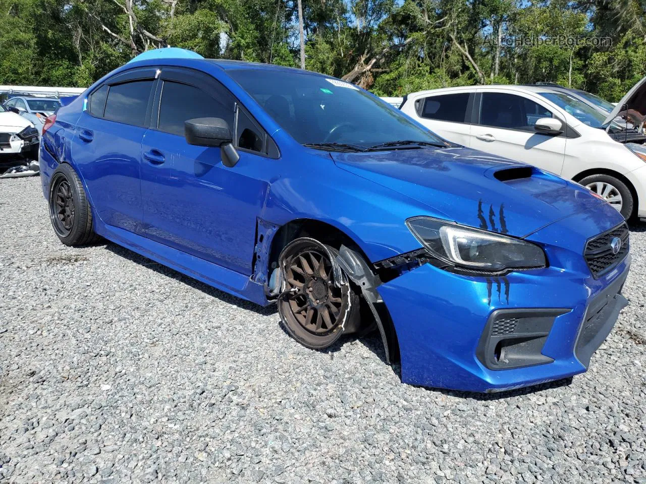 2018 Subaru Wrx Premium Синий vin: JF1VA1C64J9835823