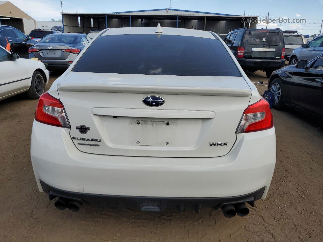 2018 Subaru Wrx Premium White vin: JF1VA1C65J9816259