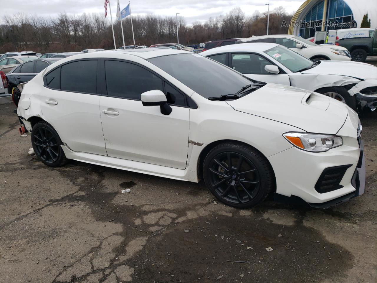 2020 Subaru Wrx Premium White vin: JF1VA1C65L9832108