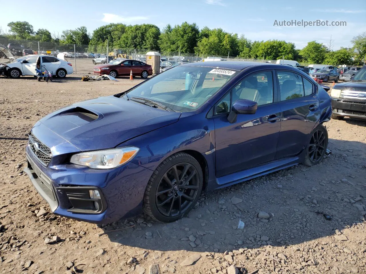 2021 Subaru Wrx Premium Blue vin: JF1VA1C65M9813060