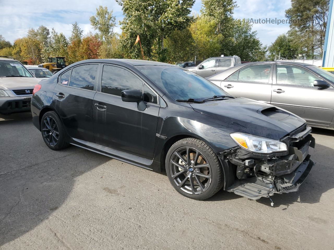 2018 Subaru Wrx Premium Черный vin: JF1VA1C66J9800720