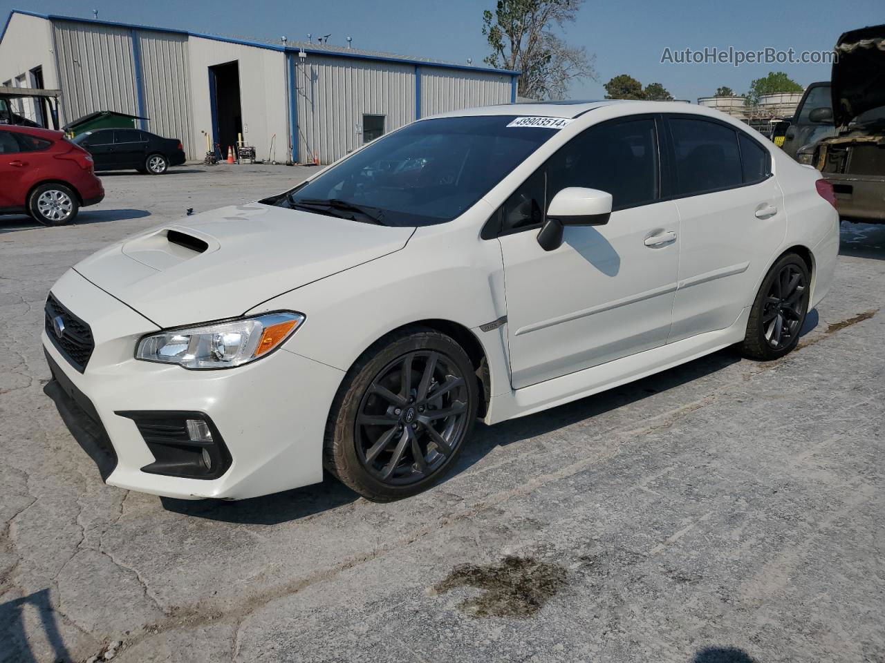 2018 Subaru Wrx Premium White vin: JF1VA1C66J9822295