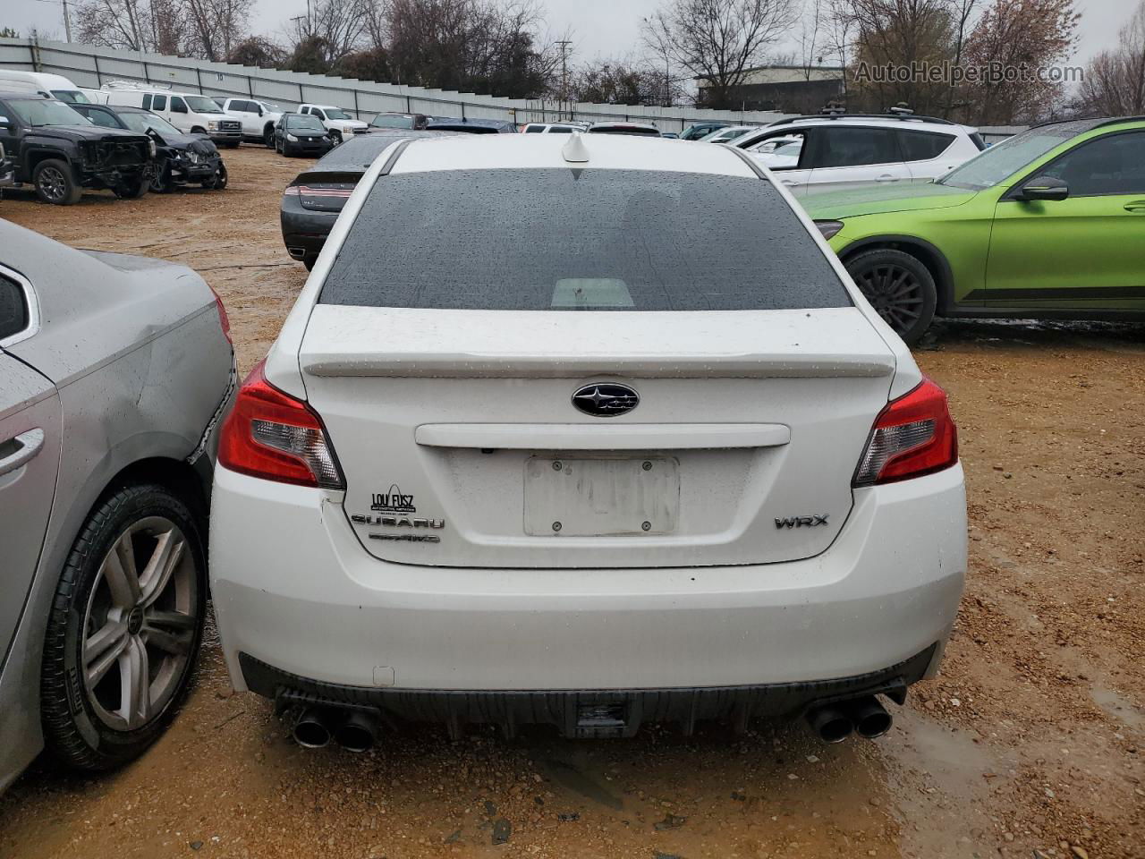 2018 Subaru Wrx Premium White vin: JF1VA1C66J9827559