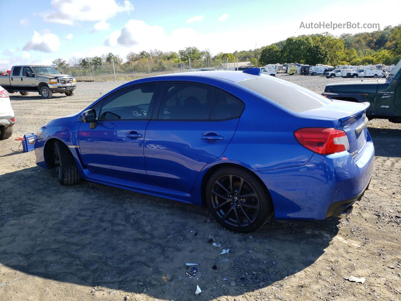 2018 Subaru Wrx Premium Blue vin: JF1VA1C67J8800456