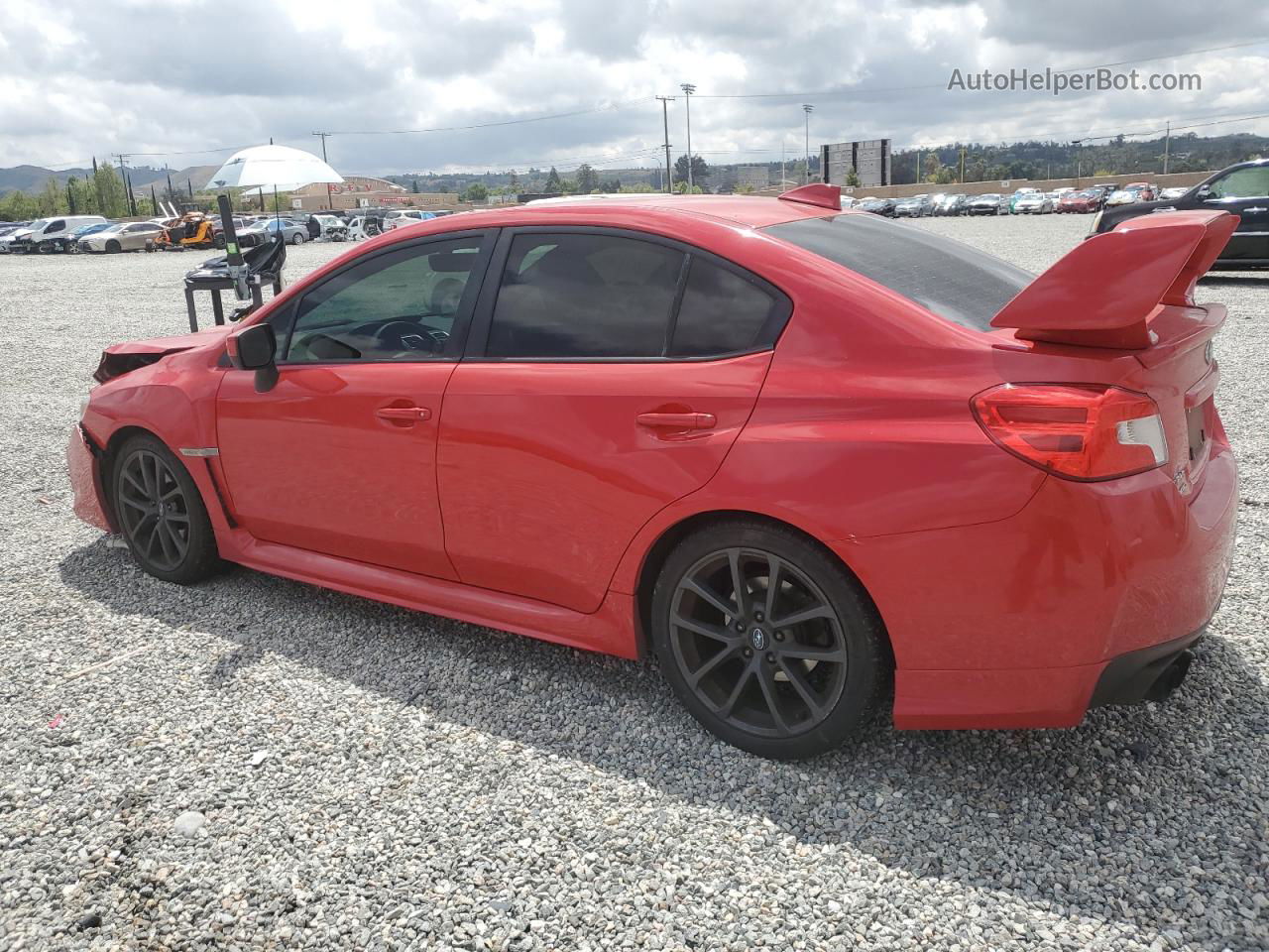 2018 Subaru Wrx Premium Red vin: JF1VA1C67J8838009