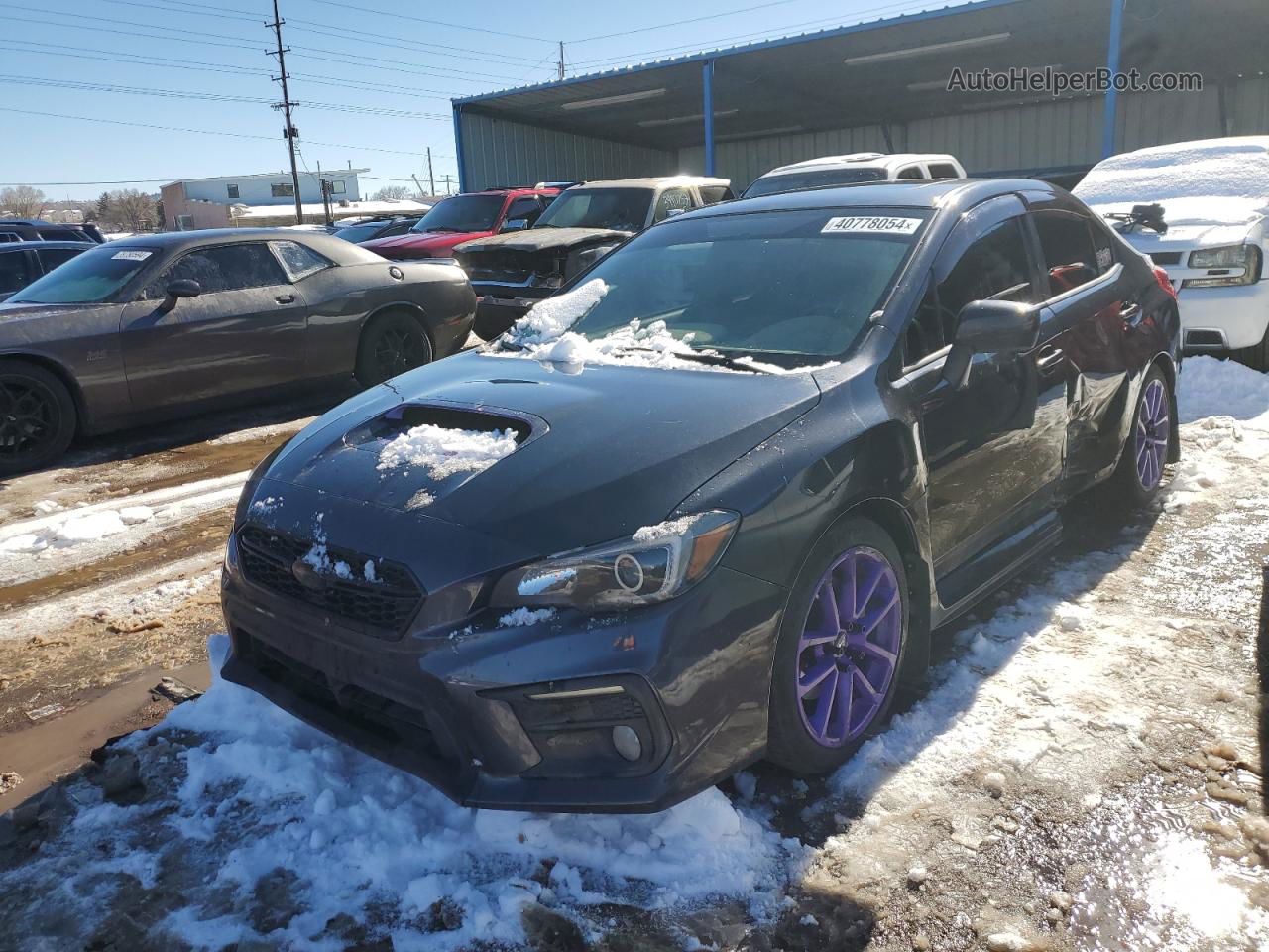 2018 Subaru Wrx Premium Черный vin: JF1VA1C68J9801769