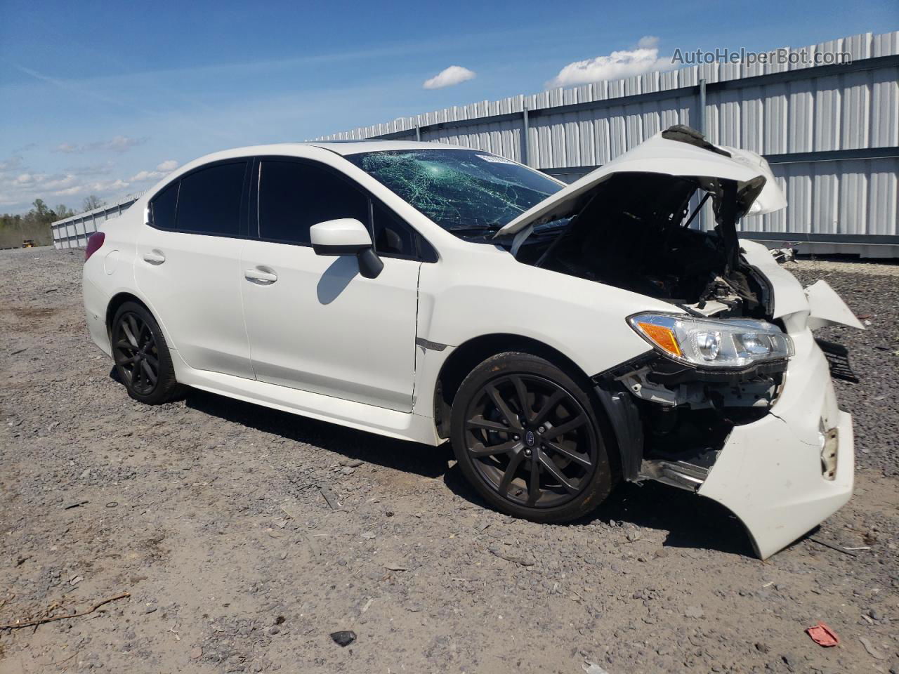 2018 Subaru Wrx Premium White vin: JF1VA1C68J9809063