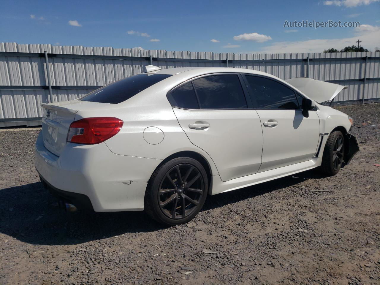 2018 Subaru Wrx Premium White vin: JF1VA1C68J9809063