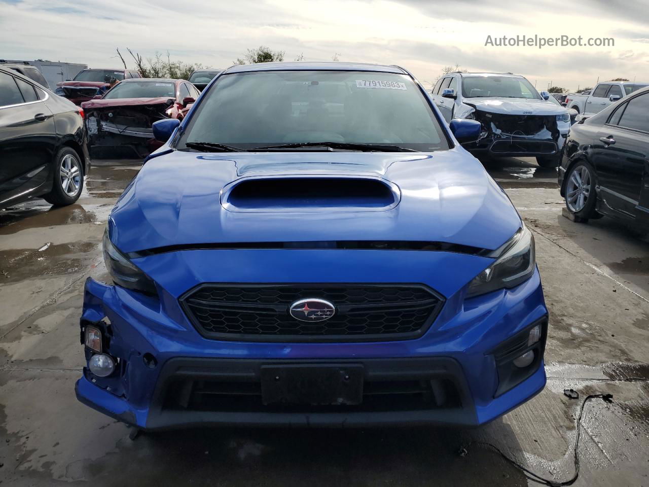 2018 Subaru Wrx Premium Blue vin: JF1VA1C69J8825441