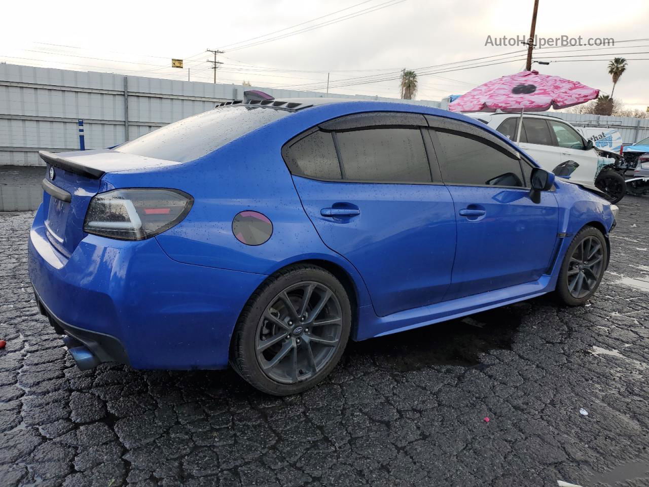 2018 Subaru Wrx Premium Синий vin: JF1VA1C6XJ8811550