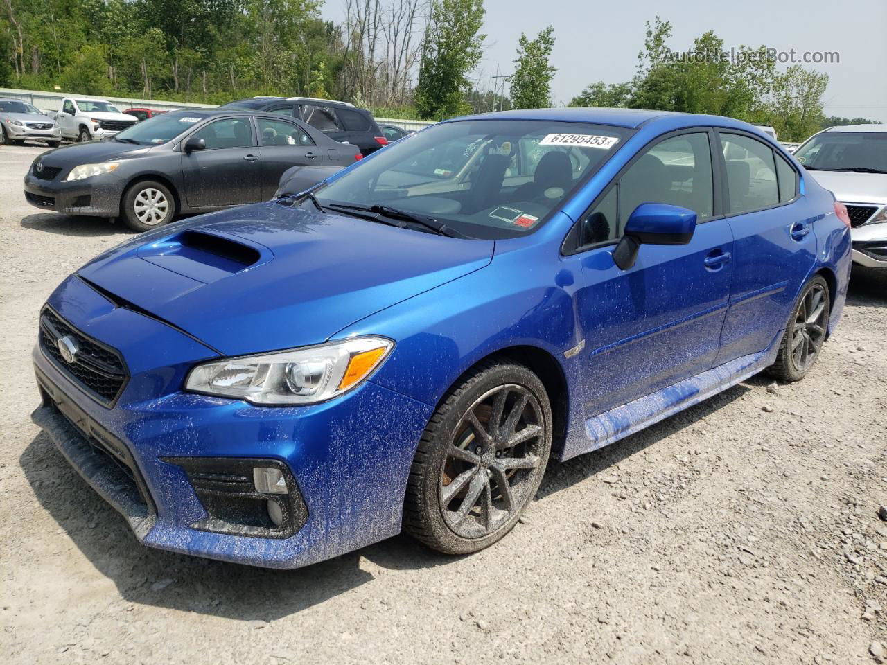 2018 Subaru Wrx Premium Blue vin: JF1VA1C6XJ9810750