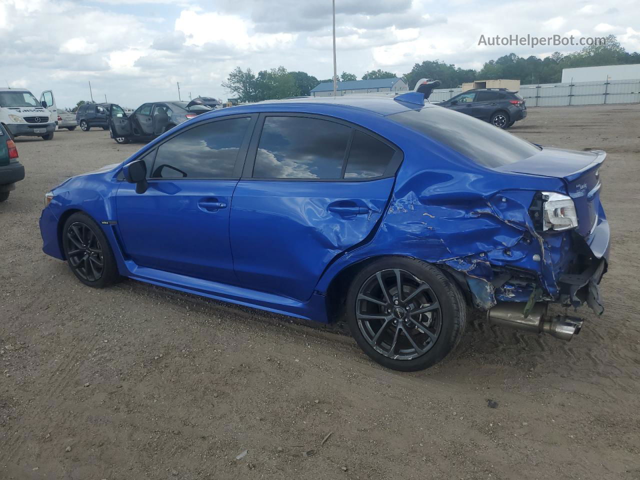 2018 Subaru Wrx Premium Синий vin: JF1VA1C6XJ9812868