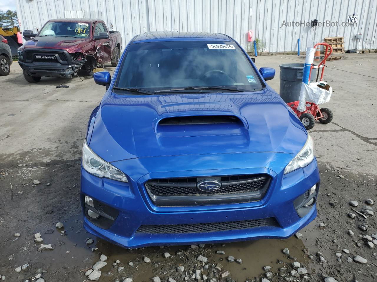 2017 Subaru Wrx Premium Синий vin: JF1VA1E60H9817732