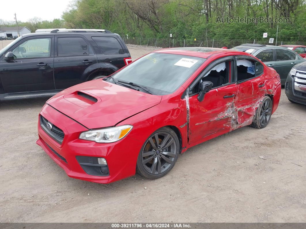 2017 Subaru Wrx Premium Red vin: JF1VA1E60H9827368