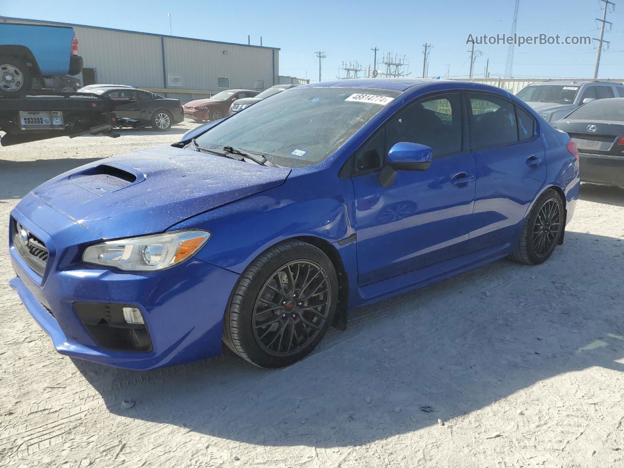 2017 Subaru Wrx Premium Blue vin: JF1VA1E61H9809462