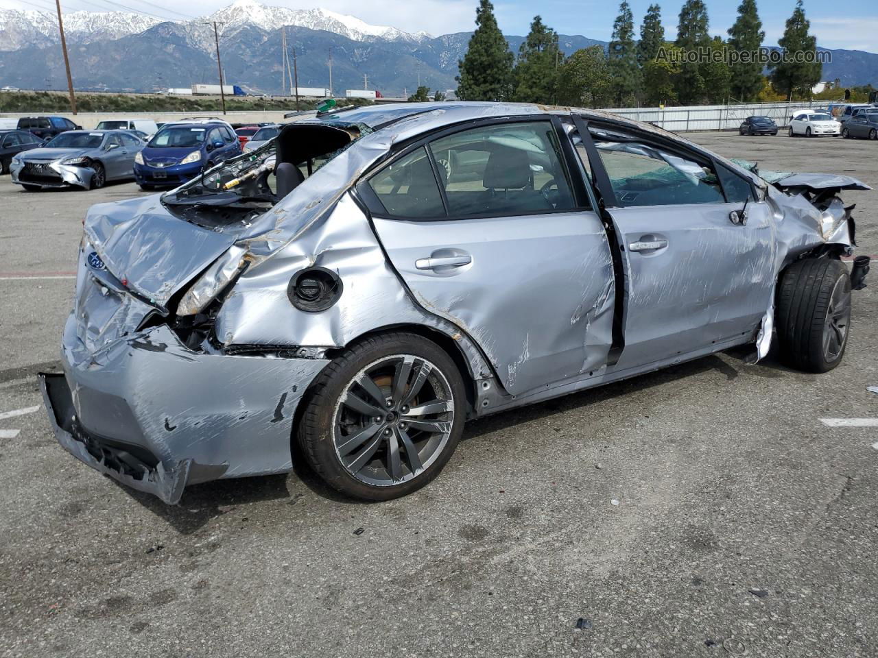 2017 Subaru Wrx Premium Silver vin: JF1VA1E61H9834460