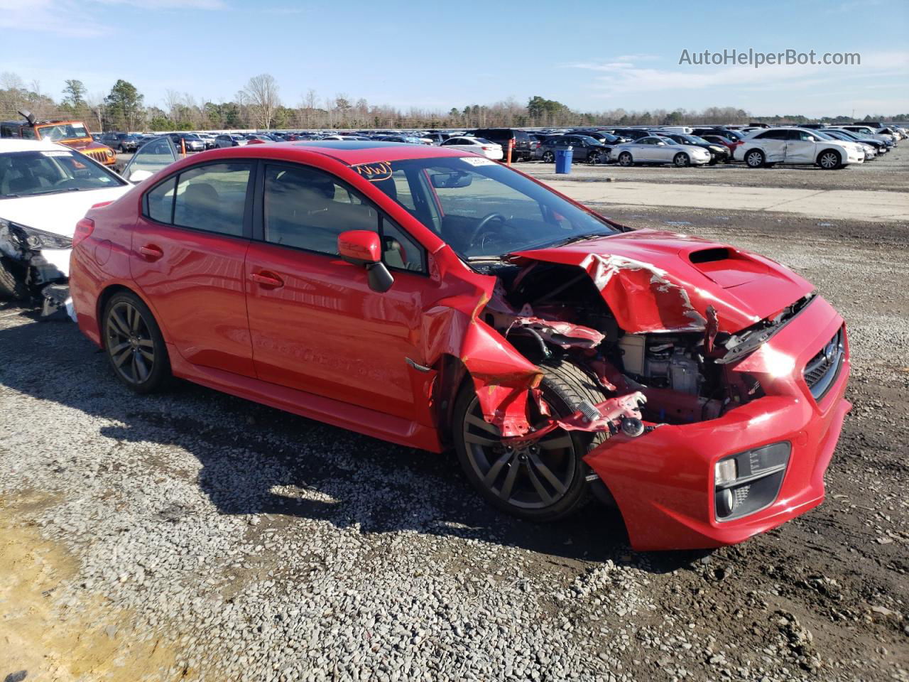 2017 Subaru Wrx Premium Red vin: JF1VA1E62H9802813