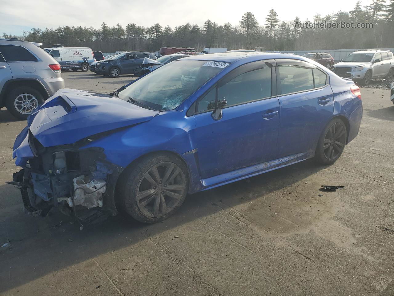 2017 Subaru Wrx Premium Синий vin: JF1VA1E63H9807129