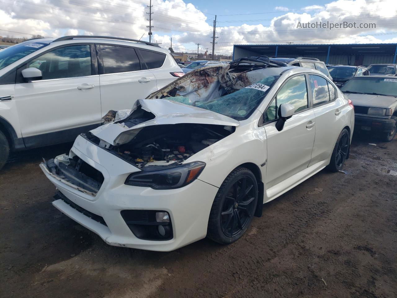 2017 Subaru Wrx Premium White vin: JF1VA1E64H9811223