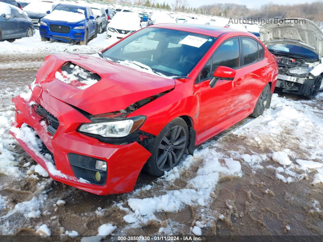 2017 Subaru Wrx Premium Red vin: JF1VA1E65H8833026