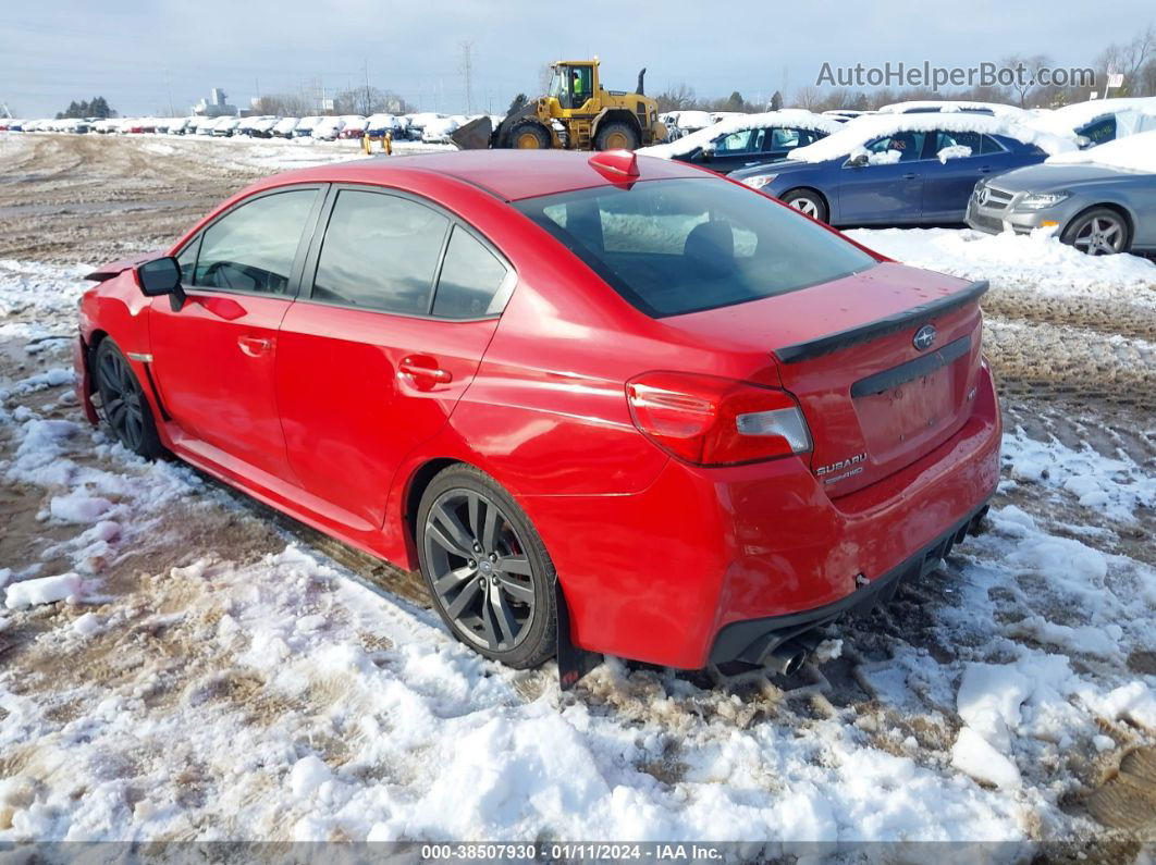 2017 Subaru Wrx Premium Red vin: JF1VA1E65H8833026