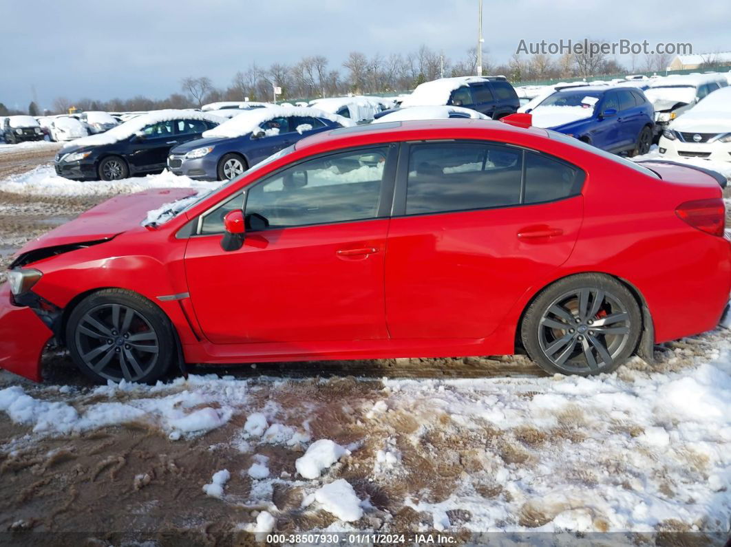 2017 Subaru Wrx Premium Красный vin: JF1VA1E65H8833026