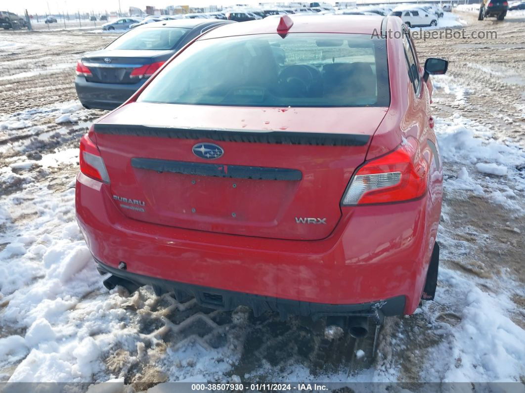 2017 Subaru Wrx Premium Red vin: JF1VA1E65H8833026