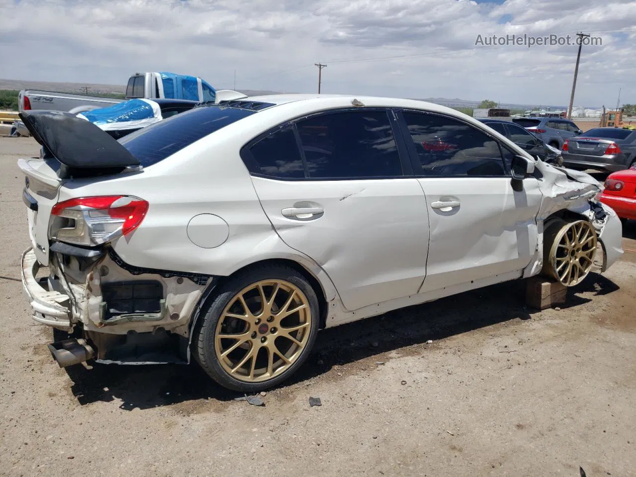 2017 Subaru Wrx Premium White vin: JF1VA1E66H8818521