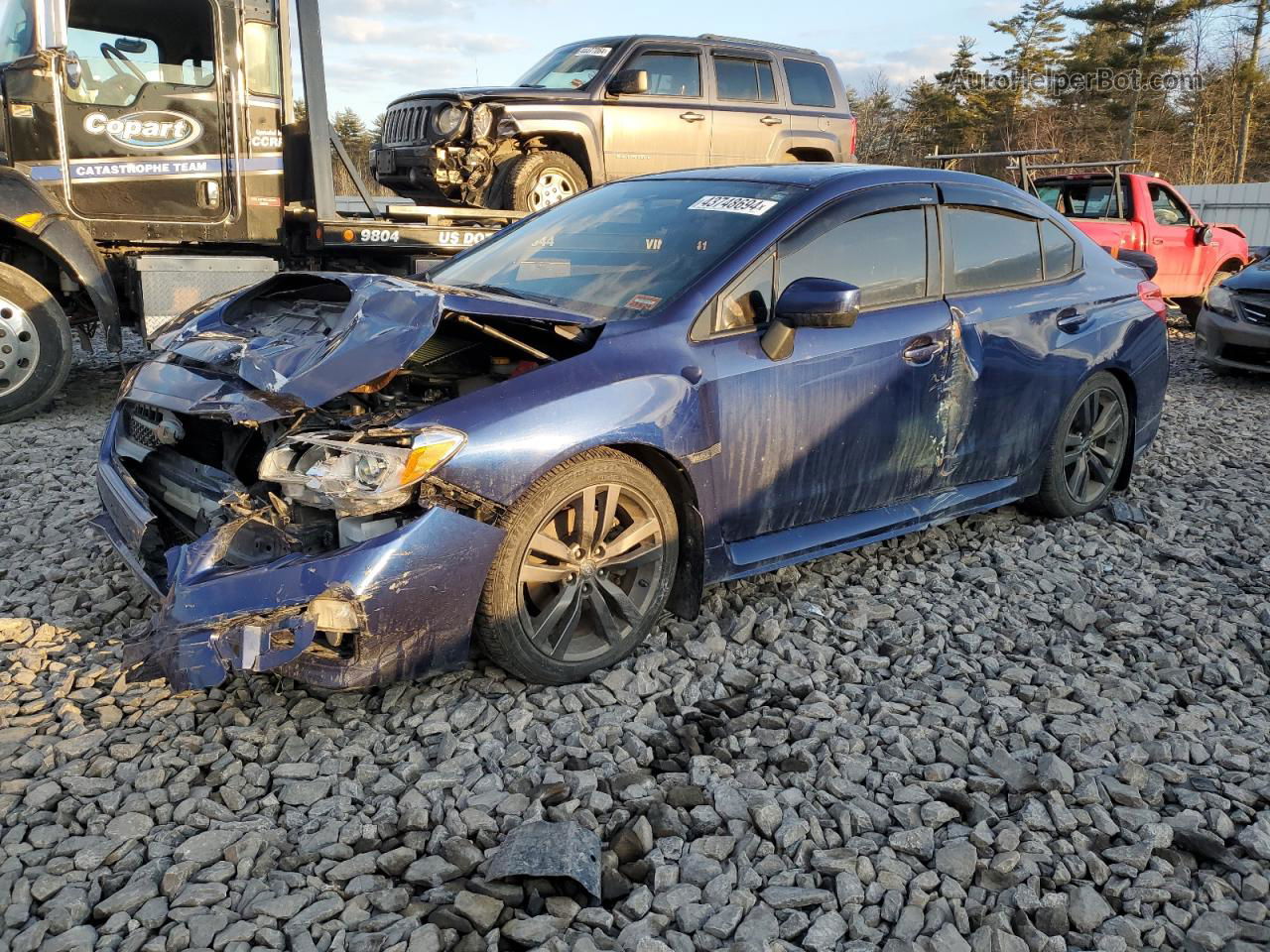 2017 Subaru Wrx Premium Blue vin: JF1VA1E67H9807067