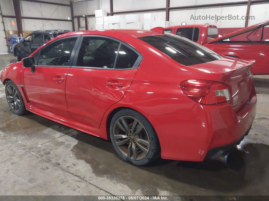 2017 Subaru Wrx Premium Red vin: JF1VA1E68H8835367