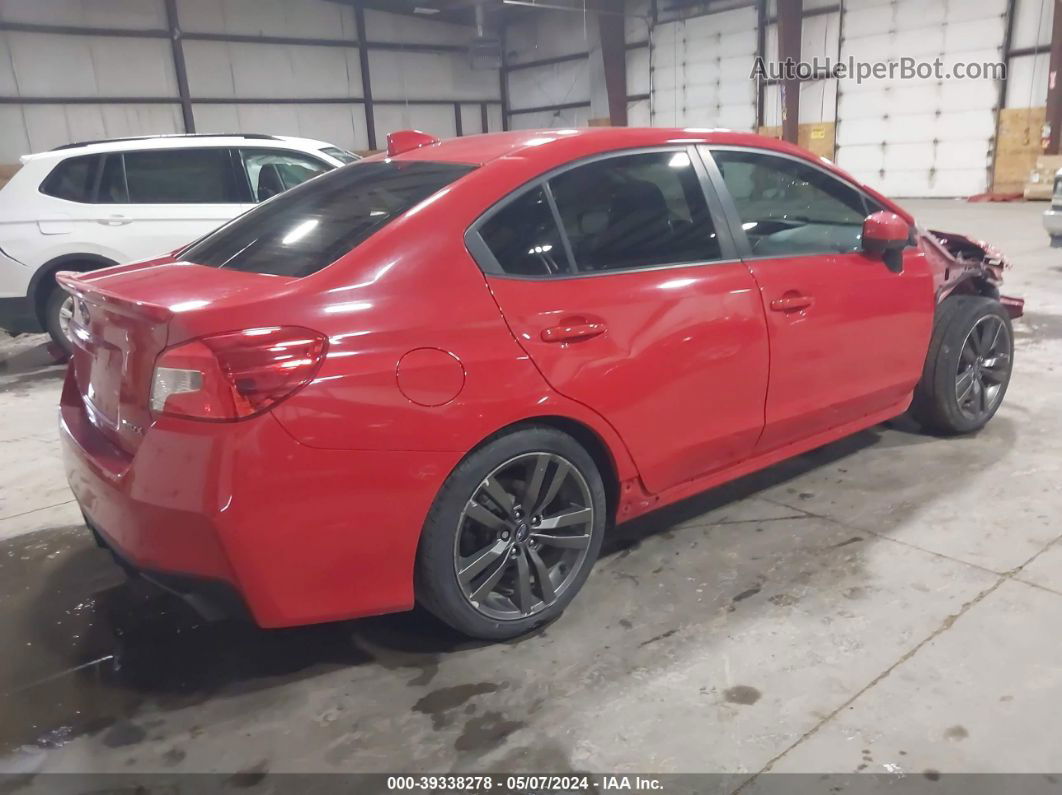 2017 Subaru Wrx Premium Red vin: JF1VA1E68H8835367