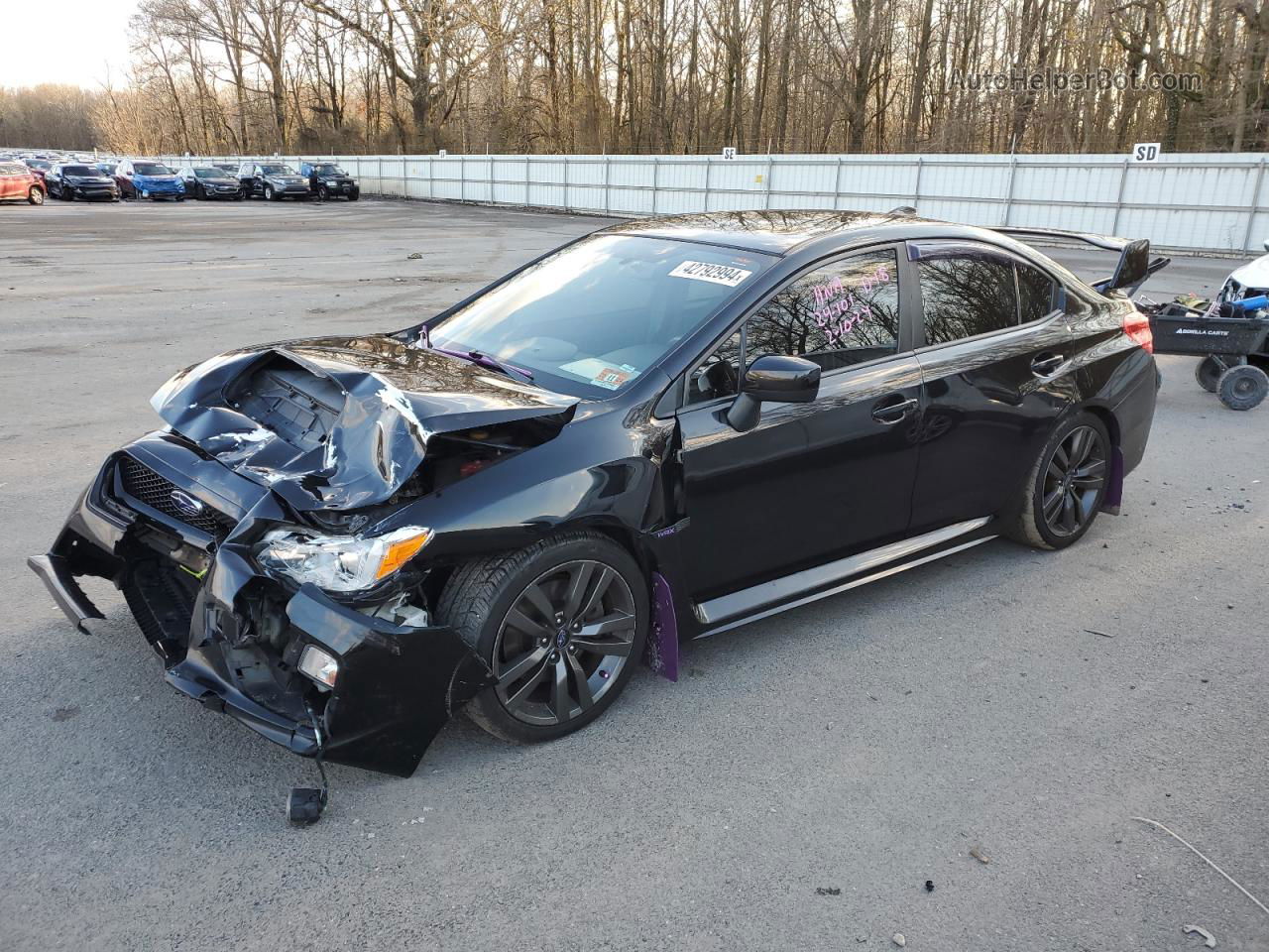 2017 Subaru Wrx Premium Black vin: JF1VA1E6XH8807151