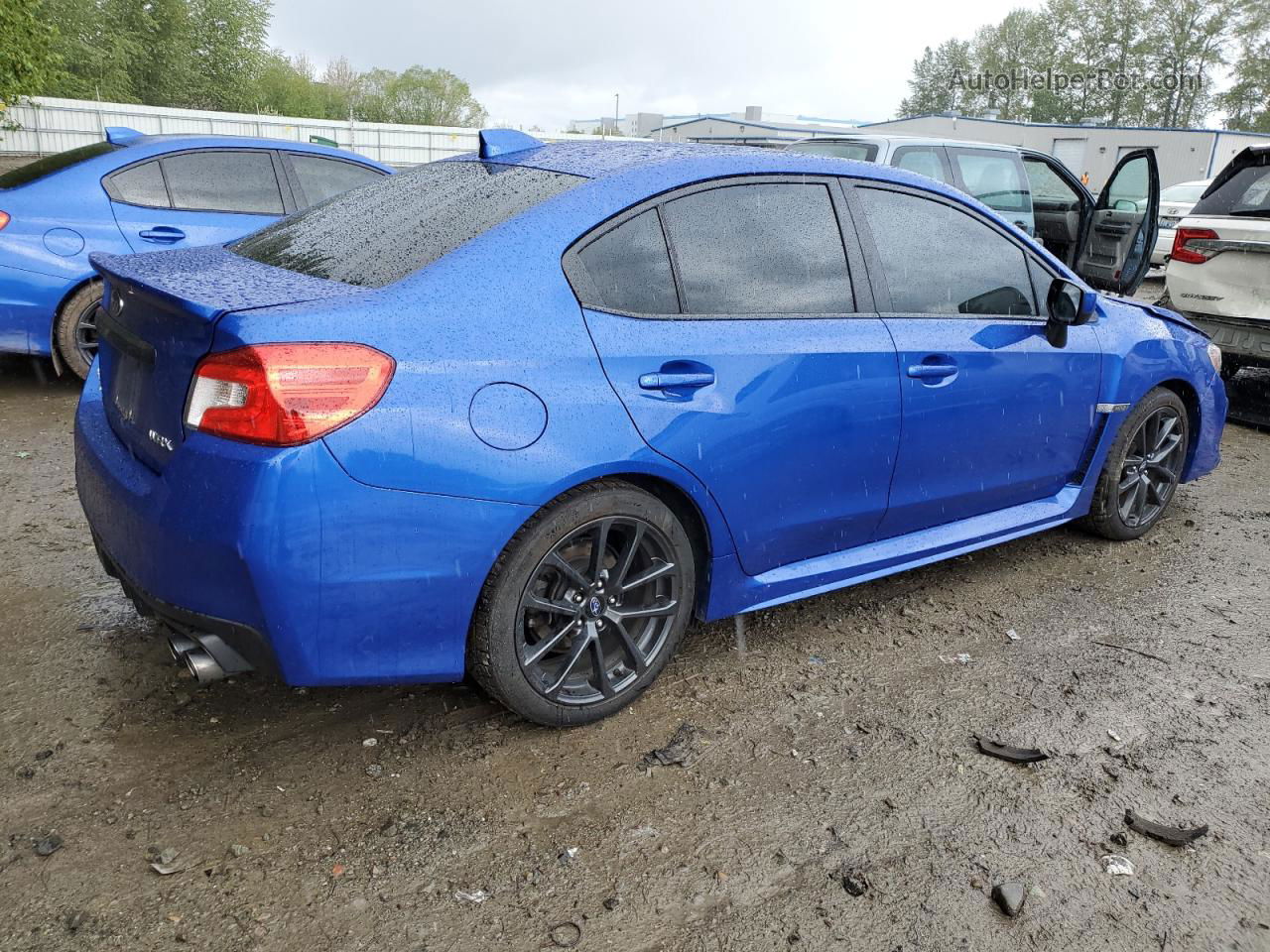 2018 Subaru Wrx Limited Blue vin: JF1VA1F61J9825455