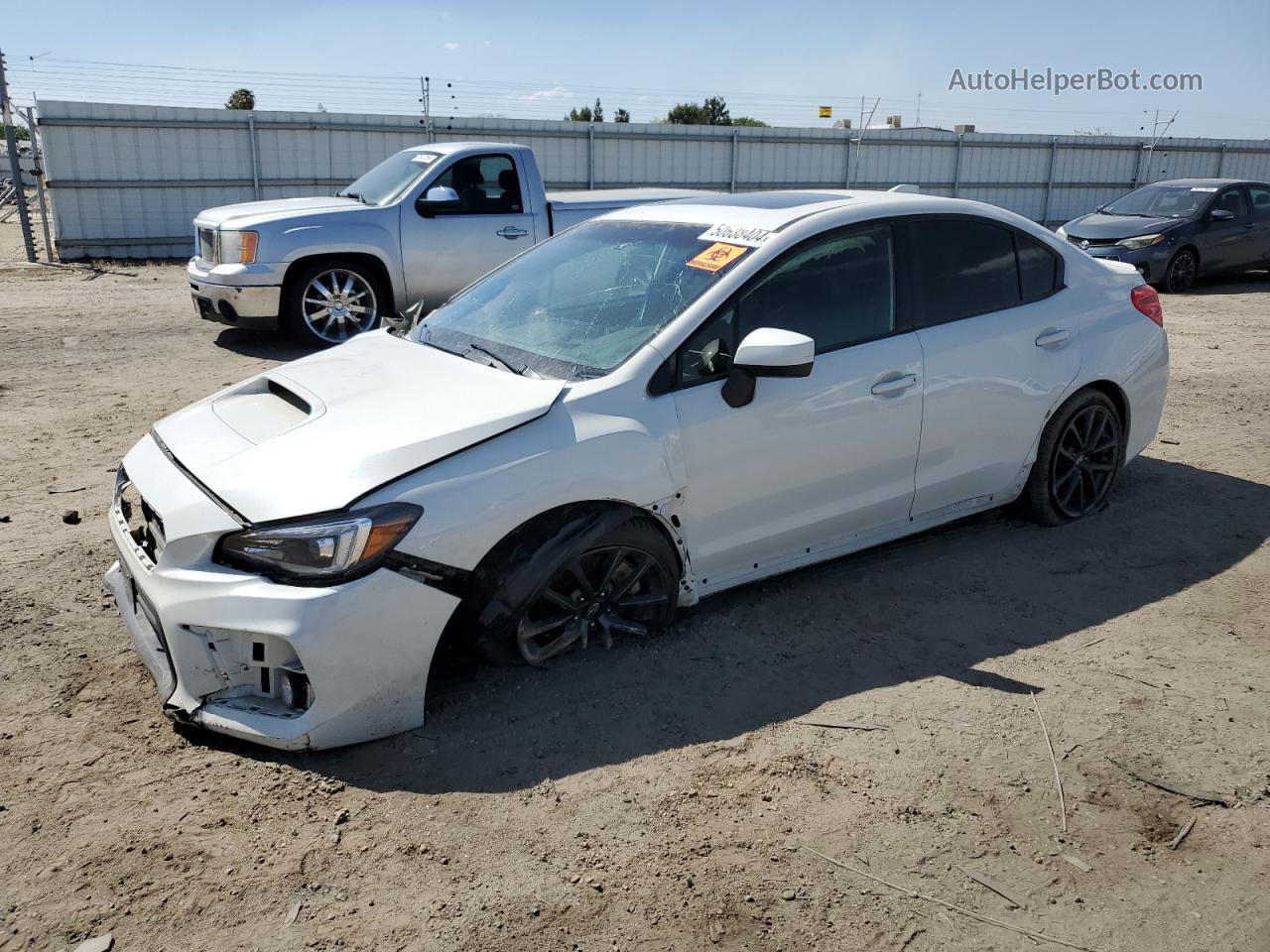 2018 Subaru Wrx Limited White vin: JF1VA1F64J8814228