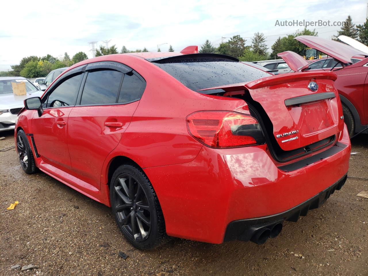 2018 Subaru Wrx Limited Красный vin: JF1VA1F65J9800834