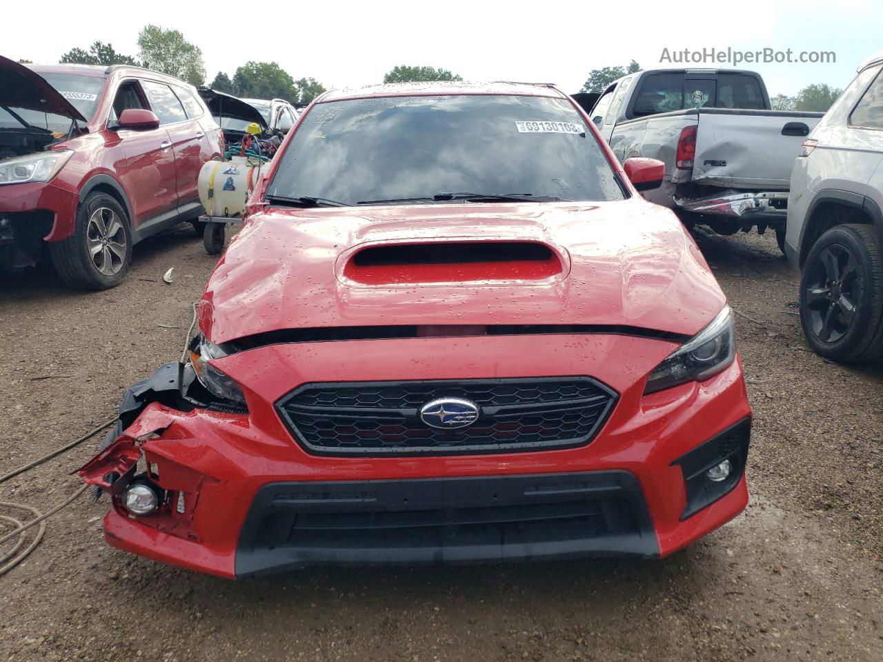 2018 Subaru Wrx Limited Красный vin: JF1VA1F65J9800834