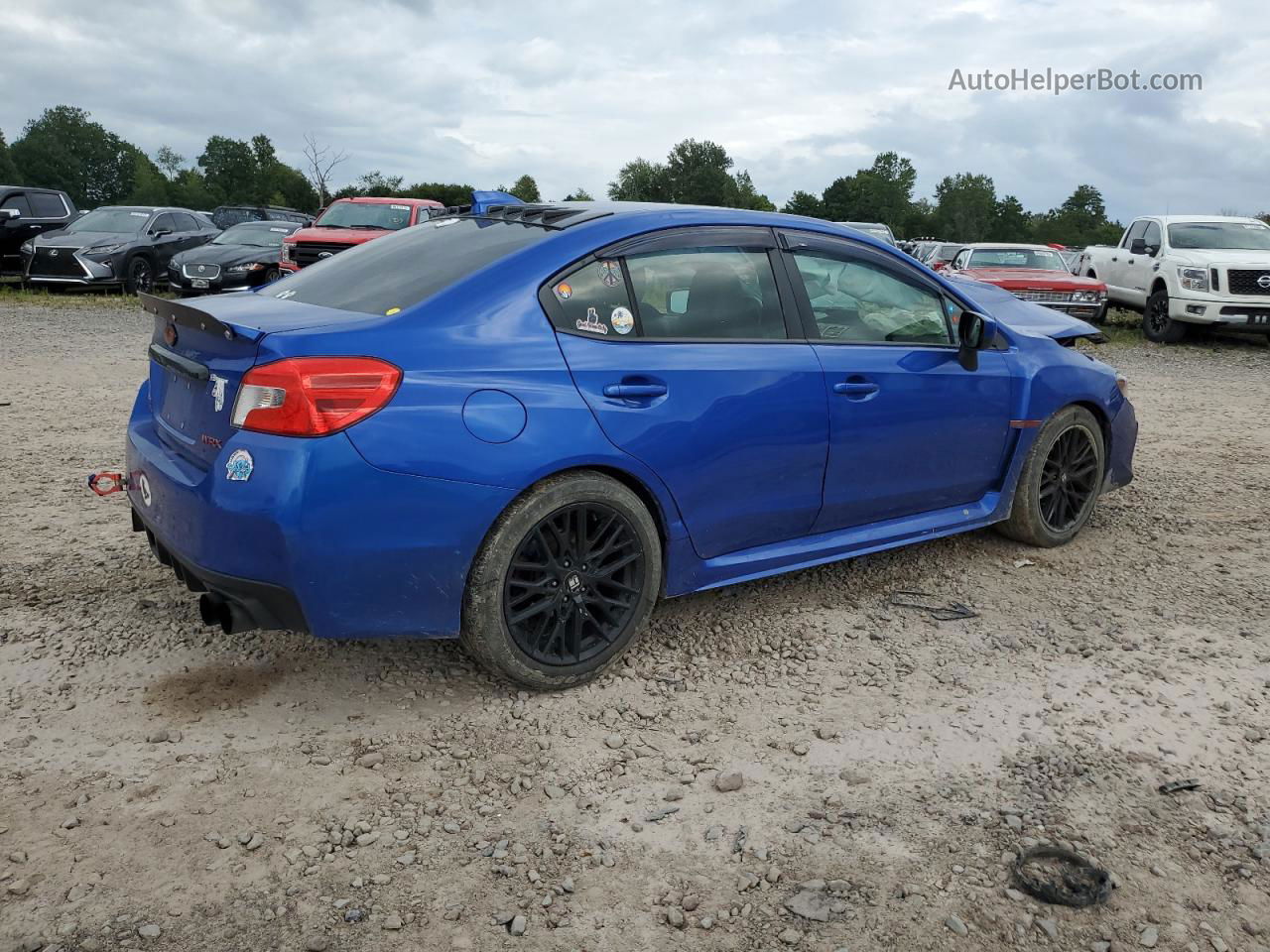 2018 Subaru Wrx Limited Blue vin: JF1VA1F66J9808571