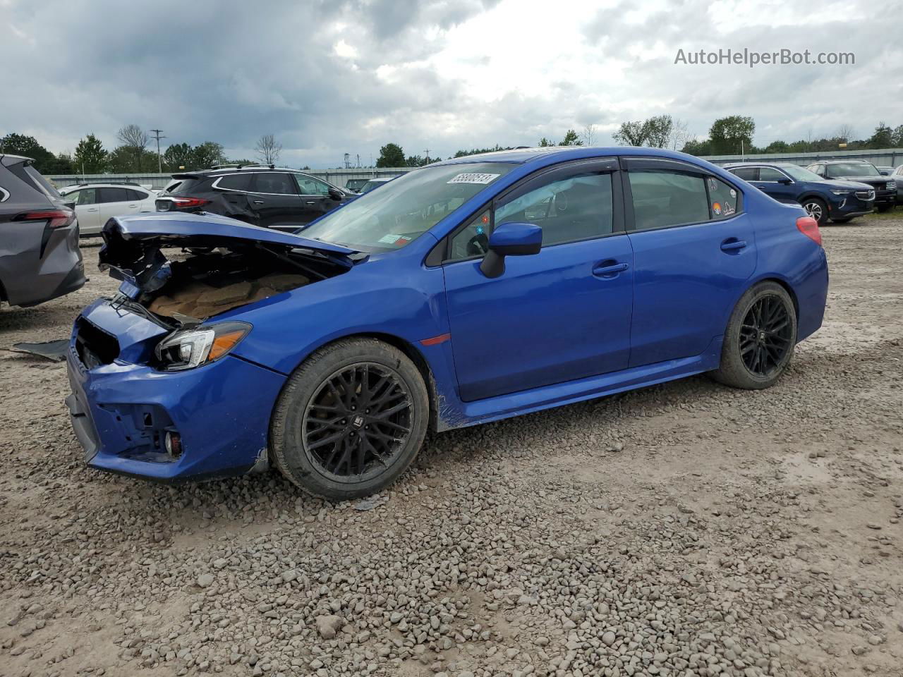 2018 Subaru Wrx Limited Синий vin: JF1VA1F66J9808571