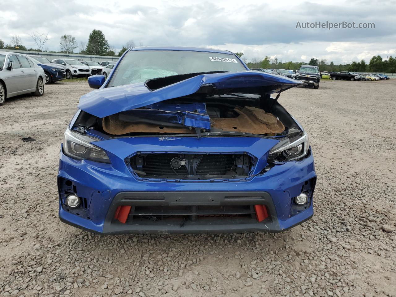 2018 Subaru Wrx Limited Синий vin: JF1VA1F66J9808571