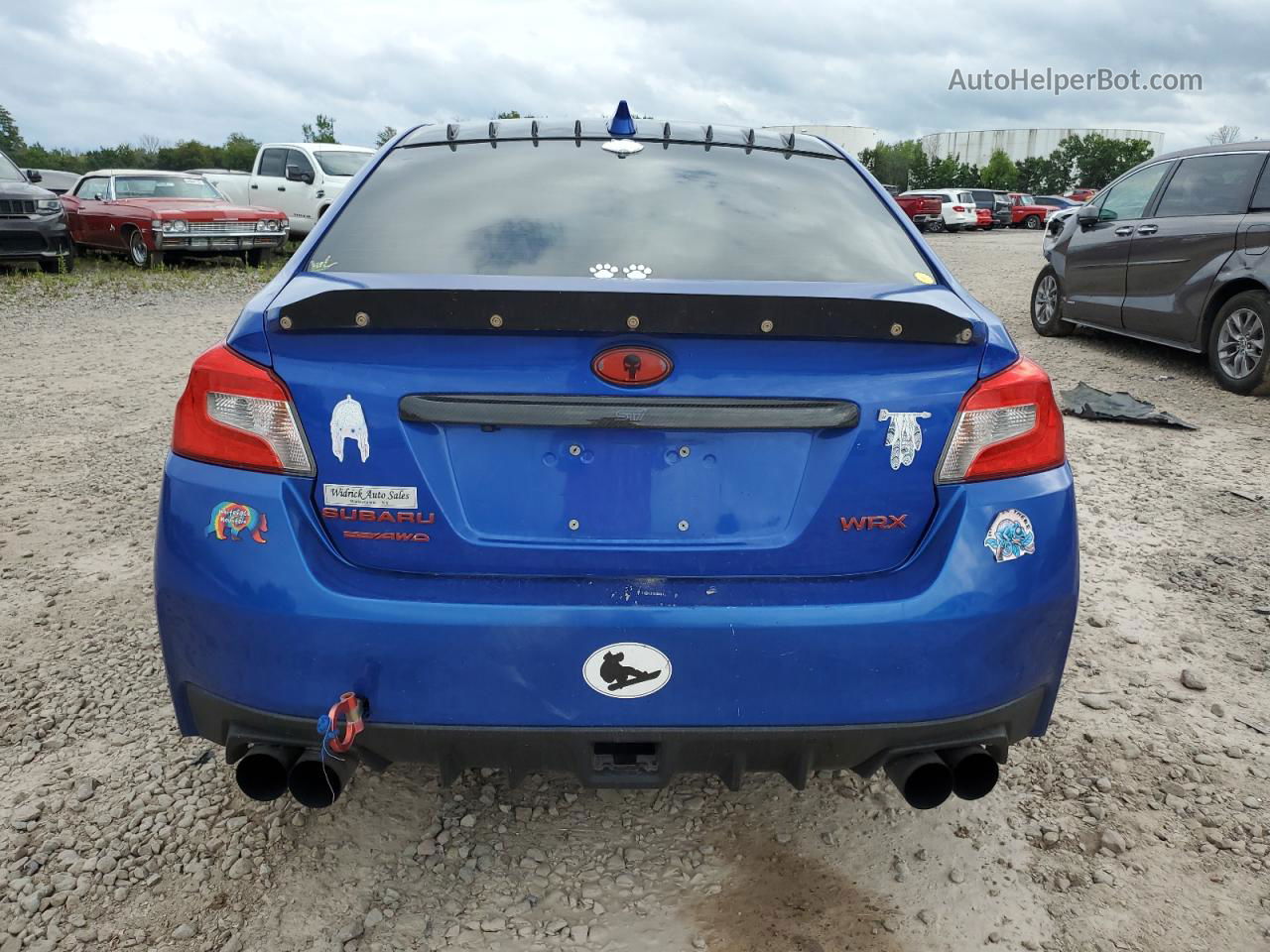 2018 Subaru Wrx Limited Blue vin: JF1VA1F66J9808571