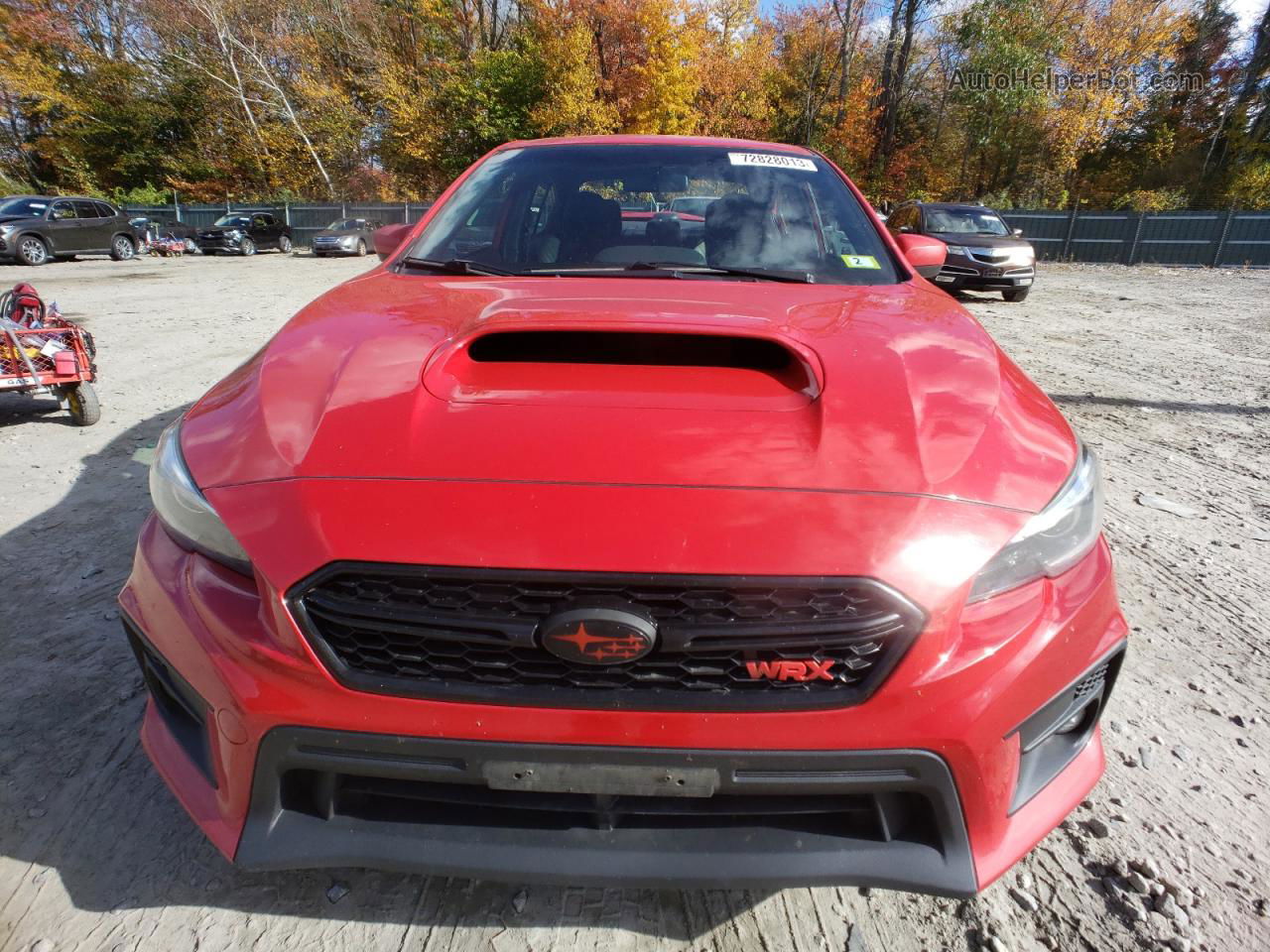 2018 Subaru Wrx Limited Red vin: JF1VA1F66J9822678