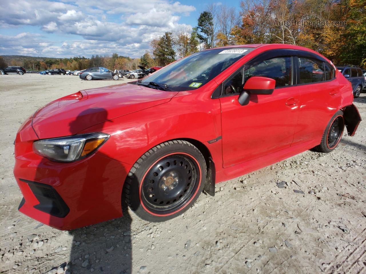 2018 Subaru Wrx Limited Red vin: JF1VA1F66J9822678