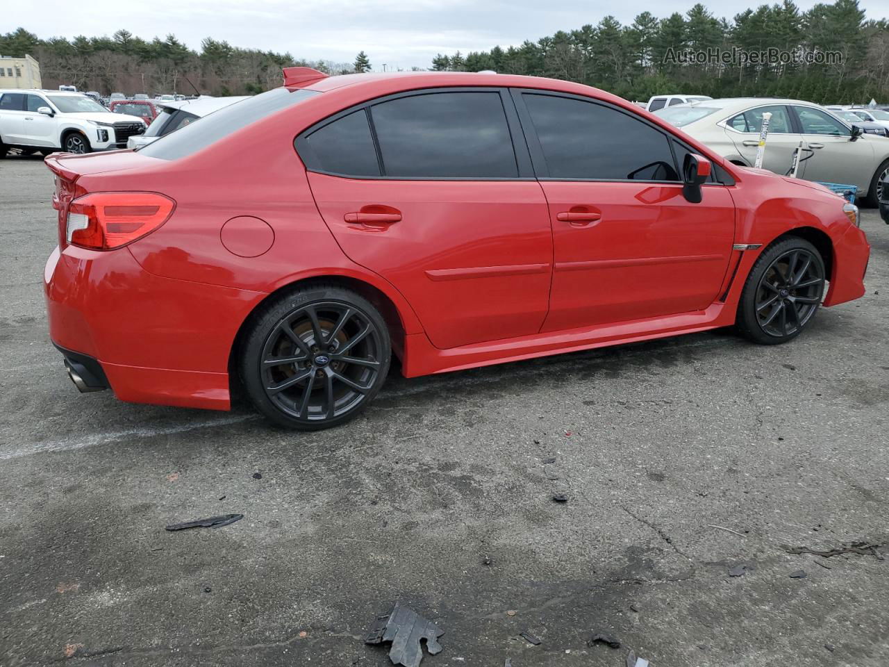 2018 Subaru Wrx Limited Red vin: JF1VA1F68J9804697