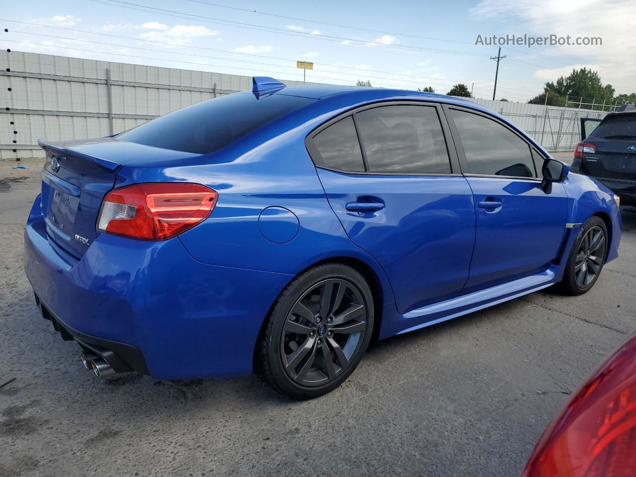 2017 Subaru Wrx Premium Blue vin: JF1VA1F69H9839484